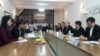 CNRP’s senior officials meet with NEC members to discuss about the voter registration process, Phnom Penh, Cambodia, November 25, 2016 (Ith Sothoeuth/VOA Khmer)