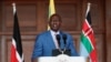 FILE - Kenya's President William Ruto addresses the nation to announce new Cabinet Secretaries in his government, in the wake of nationwide protests over new taxes, at State House in Nairobi, July 19, 2024.