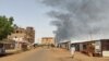 Smoke billows in southern Khartoum on June 12, 2023, as deadly shelling and gunfire resumed after the end of a 24-hour cease-fire in Sudan. 