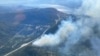 This handout image provided by the BC Wildfire Service on June 5, 2023, shows an aerial view of the Pigeon Creek wildfire near Peachland, British Columbia, Canada. 