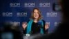 International Organization for Migration (IOM) Deputy Director-General Amy Pope of the U.S. gestures during a press conference after being elected as new U.N. migration chief in Geneva, May 15, 2023.