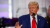 Republican presidential nominee and former U.S. President Donald Trump speaks during a visit to the Livingston County Sheriff's Office in Howell, Michigan, Aug. 20, 2024. 