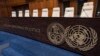 FILE - Seats of the judges at the International Court of Justice, or World Court, in The Hague, Netherlands, May 23, 2024.