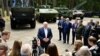 Belarusian President Alexander Lukashenko speaks to journalists during his visit to a military-industrial complex facility in the Minsk Region, Belarus, June 13, 2023. (Press Service of the President of the Republic of Belarus/Handout via Reuters)