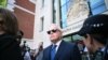 Former BBC news anchor Huw Edwards leaves after a hearing at Westminster Magistrates' Court in London on July 31, 2024. 