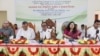 নওগাঁর পোরশায় এক আলোচনা সভায় খাদ্যমন্ত্রী সাধন চন্দ্র মজুমদার।