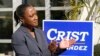 FILE - Laphonza Butler, presiden EMILY's List, pada rapat umum yang diadakan oleh Latino Victory Fund, di Coral Gables, Florida, 20 Oktober 2022. (AP/Lynne Sladky, File)