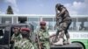 Basoda ba Burundi bakomi na libanda lya mpepo ya Goma, Nord-Kivu, 5 sanza ya misato 2023.