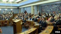 Parlemen Montenegro di Podgorica, 31 Oktober 2023.