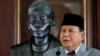 FILE: Menteri Pertahanan Indonesia Prabowo Subianto dalam konferensi pers di Jakarta, 21 November 2022. (REUTERS/Willy Kurniawan)
