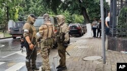 Фото від 24 червня. Бойовики "Групи Вагнера" в Ростові-на-Дону