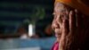 Ouma Katrina Esau, the last known fluent mother-tongue speaker of the indigenous N|uu language looks on during her interview at their house in Upington, in the Northern Cape province, South Africa, April 18, 2023.