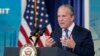 FILE - White House senior adviser Gene Sperling speaks at the White House complex in Washington, July 13, 2022. Sperling is leaving his administration position to work with Vice President Kamala Harris' presidential election campaign.