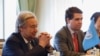 U.N. Secretary General Antonio Guterres holds a bilateral meeting with Japan's Prime Minister Fumio Kishida (not pictured) on the sideline of the G7 leaders' summit in Hiroshima, western Japan, May 21, 2023.