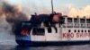 Feri Filipina Berpenumpang 120 Orang Terbakar di Laut 