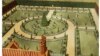 This image shows a preliminary rendering for the reconstructed garden of John Custis IV at Colonial Williamsburg, a living history museum in Virginia. (Rieley & Associates Landscape Architects via AP)