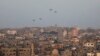 Humanitarian aid is dropped by the United States over Gaza City, Gaza Strip, March 2, 2024.