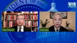 ཨ་རིའི་སྲིད་འཛིན་གྱིས་གྲོས་ཚོགས་སུ་ལོ་འཁོར་ལས་དོན་སྙན་ཞུ་གནང་བ། 