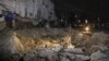 FILE - A view shows a crater left by a Russian missile strike, amid Russia's attack on Ukraine, in Kharkiv, Ukraine, June 6, 2023. The two sides have accused each other of blowing up a part of an ammonia pipeline in the Kharkiv region on June 5 or 6, 2023.
