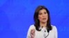 Calon presiden Partai Republik Nikki Haley berbicara dalam acara debat kandidat keempat di University of Alabama di Tuscaloosa, Alabama, pada 6 Desember 2023. (Foto: Reuters/Brian Snyder)