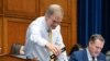 FILE - Republican Rep. Jim Jordan, arrives as the House Oversight Committee begins an impeachment inquiry into President Joe Biden, Sept. 28, 2023, in Washington.