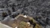 FILE - An aerial shot shows part of the extinguished wildfire area at the Anzac Cove beach on the Gallipoli peninsula, the site of the 1915 World War I landing of the Australian and New Zealand Army Corps, near Canakkale, Turkey, Aug. 16, 2024. (DIA Images via AP).