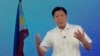 Kandidat presiden Ferdinand "Bongbong" Marcos Jr. saat siaran langsung di markas besarnya di Mandaluyong, Filipina, 11 Mei 2022. (Foto: AP)