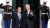 美国总统乔·拜登在白宫欢迎来访的日本首相岸田文雄。(2013年1月13日)