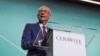 John Podesta, asesor principal de la Casa Blanca para la energía limpia, pronuncia un discurso durante la conferencia de energía CERAWeek en Houston, Texas, EEUU, el 6 de marzo de 2023.