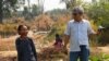 Im Chaem, a former Khmer Rouge regional commander, in a picture with Youk Chhang, executive director of the Documentation Center of Cambodia, in Anlong Veng, Cambodia, February 13, 2012. (Courtesy of Documentation of Cambodia)
