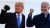 Ảnh phối hợp cựu Tổng thống Donald Trump và đương kim Tổng thống Joe Biden.