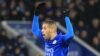 Islam Slimani lors d'un match entre son club Leicester City et Middlesbrough, Angleterre, le 26 novembre 2016.