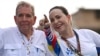 FILE -Venezuelan opposition presidential candidate Edmundo Gonzalez Urrutia and opposition leader Maria Corina Machado attend a campaign a rally in Maracaibo, Zulia state, Venezuela on July 23, 2024.