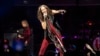 FILE - Steven Tyler of Aerosmith performs on Sept. 2, 2023, at Wells Fargo Center in Philadelphia. The band announced on Aug. 2, 2024, that it was retiring from touring due to permanent damage to lead singer Steven Tyler's vocal cords.