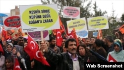 Kürəsünni türklərinin mitinqi - Aprel 2015, Van