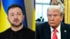 ယူကရိန်းသမ္မတ Volodymyr Zelensky (ဝဲ)နဲ့ အမေရိကန်သမ္မတ Donald Trump 