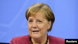 Канцлерка Німеччини Анґела Меркель 27 травня 2021 р.