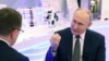 El presidente de Rusia, Vladimir Putin, durante entrevista con un medio ruso en Moscú este 14 de febrero de 2024.