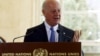 U.N. mediator for Syria Staffan de Mistura speaks to media after a new round of negotiations on the Syria conflict at the European headquarters of the United Nations in Geneva, Switzerland, March 14, 2016.