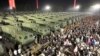 This picture taken on Aug. 4, 2024 and released by North Korea's official Korean Central News Agency (KCNA) via KNS on Aug. 5 shows a general view of a ceremony for transferring 250 new-type tactical ballistic missile launchers to the frontier military units, in Pyongyang. 