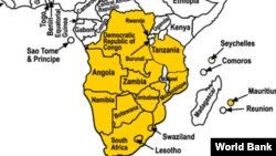 Map of SADC (World Bank)
