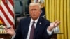 Tổng thống Donald Trump phát biểu với các phóng viên khi ông ký các sắc lệnh hành pháp tại Phòng Bầu dục của Nhà Trắng ở Washington hôm 20/1.