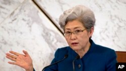 中国全国人大发言人傅莹在3月4日的记者会上