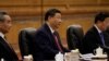 El presidente de China, Xi Jinping, captado en el Gran Salón del Pueblo en Beijing durante reuniones bilaterales con dignatarios de países árabes invitados a cumbre el 30 de mayo de 2024.
