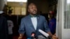 Shugaba Pierre Nkurunziza na Burundi a lokacin da ya ke ganawa da manema labarai a yau Lahadi