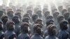 Soldiers march across Kim Il Sung Square during a military parade Saturday, April 15, 2017, in Pyongyang, North Korea to celebrate the 105th birth anniversary of Kim Il Sung, the country's late founder and grandfather of current ruler Kim Jong Un. (AP Photo/Wong Maye-E)