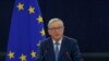 European Commission President Jean-Claude Juncker addresses the European Parliament during a debate on The State of the European Union in Strasbourg, France, Sept. 14, 2016. 