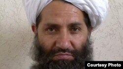 FILE - A photo circulated by the Taliban of new leader Haibatullah Akhundzada.