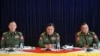 ဗိုလ်ချုပ် စိုးနိုင်ဦး ဦးဆောင်တဲ့ တပ်မတော် သတင်းမှန် ပြန်ကြားရေး အဖွဲ့က သတင်းစာရှင်းလင်းပွဲ 