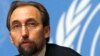FILE - Jordan's Prince Zeid Ra'ad Zeid al-Hussein, U.N. High Commissioner for Human Rights pauses during a news conference at the United Nations European headquarters in Geneva, Oct. 16, 2014. 